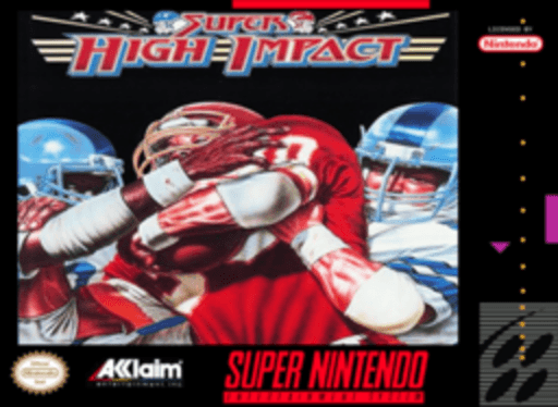 Super High Impact box art for Super Nintendo